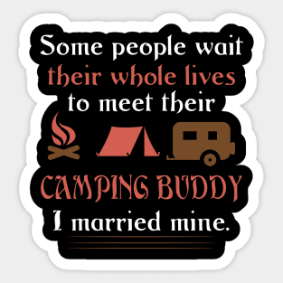 Camping Buddy Sticker